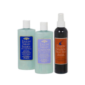 FOLLIGEN SHAMPOO, CONDITIONER AND THERAPY SPRAY COMBO
