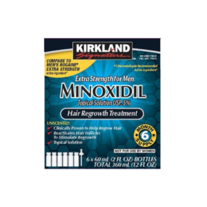 KIRKLAND MINOXIDIL 5% EXTRA STRENGTH MEN 6 MONTH SUPPLY HAIR REGROWTH SOLUTION